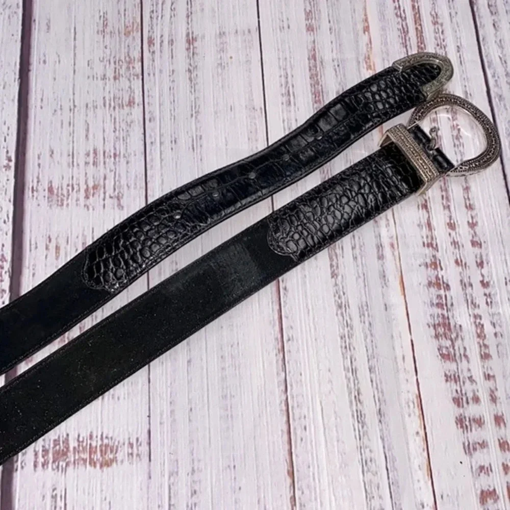 Brighton leather belt size 32 black